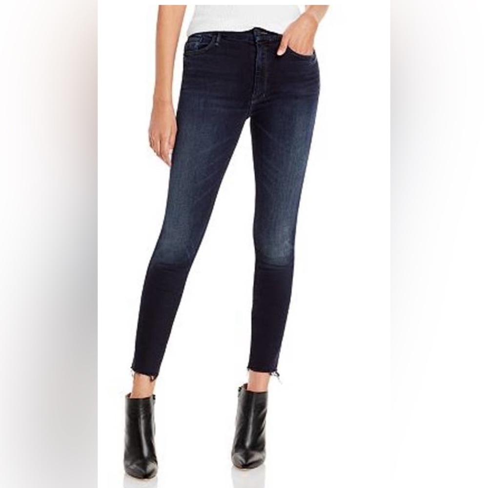MOTHER The Looker High-Rise Ankle Fray Skinny Jeans in Last Call